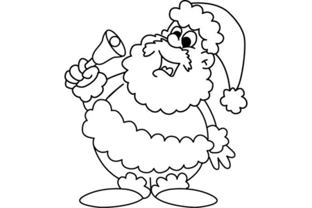 Coloriage Père Noël 38 – 10doigts.fr