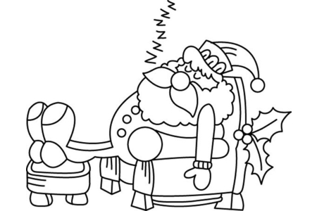 Coloriage Père Noël 42 – 10doigts.fr