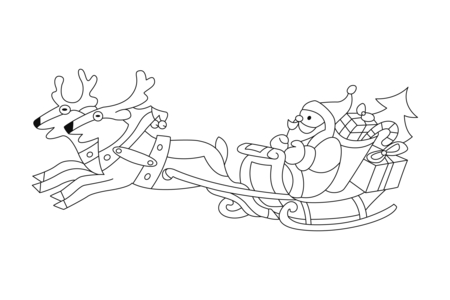 Coloriage Père Noël 47 – 10doigts.fr