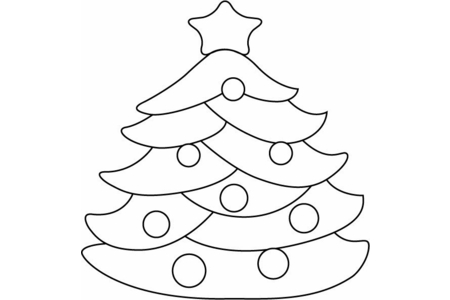 Coloriage Sapin 12 – 10doigts.fr