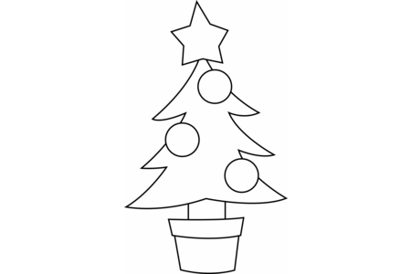 Coloriage Sapin 13 – 10doigts.fr