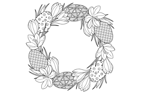 Coloriage Couronne 01 – 10doigts.fr