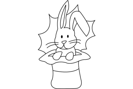 Coloriage Lapin 11 – 10doigts.fr