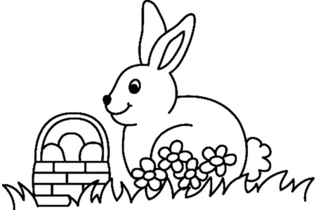 Coloriage Lapin 16 – 10doigts.fr