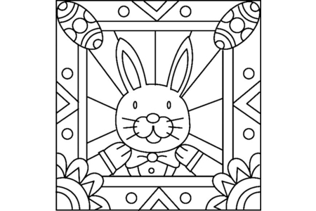 Coloriage Lapin 28 – 10doigts.fr