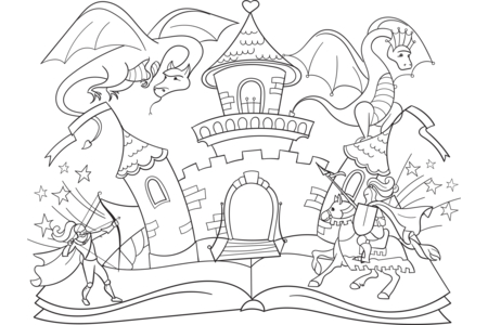 Coloriage Fantastique4 – 10doigts.fr