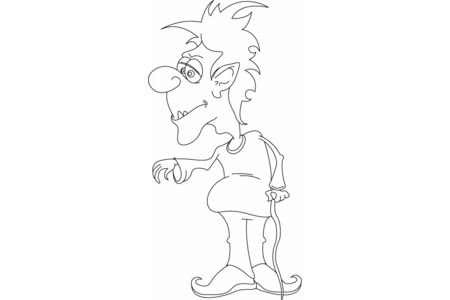 Coloriage Lutin 01 – 10doigts.fr