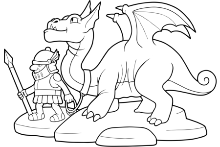 Coloriage Dragons1 – 10doigts.fr