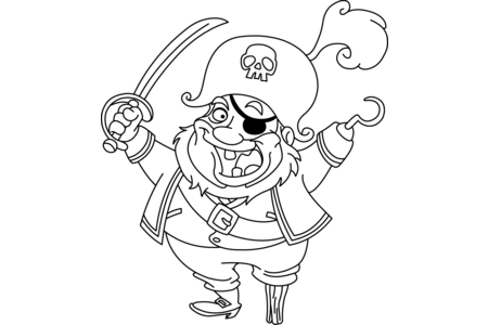 Coloriage Pirate1 – 10doigts.fr