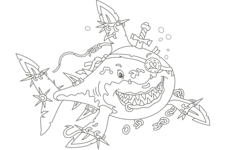 Coloriage Pirate6 – 10doigts.fr