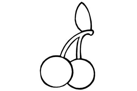 Coloriage Cerises 04 – 10doigts.fr