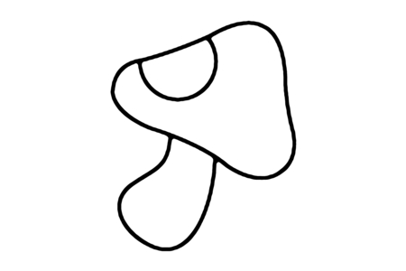 Coloriage Champignon 01 – 10doigts.fr