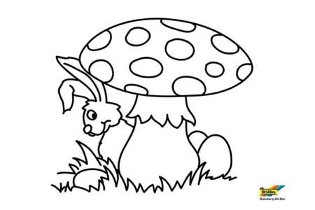 Coloriage Champignon 03 – 10doigts.fr