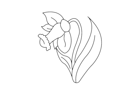 Coloriage Fleur 004 – 10doigts.fr