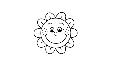 Coloriage Fleur 009 – 10doigts.fr