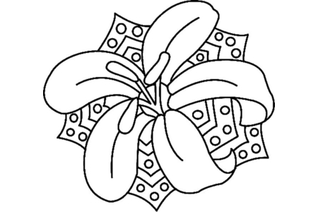 Coloriage Fleur 015 – 10doigts.fr