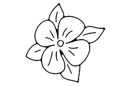 Coloriage Fleur 016 – 10doigts.fr