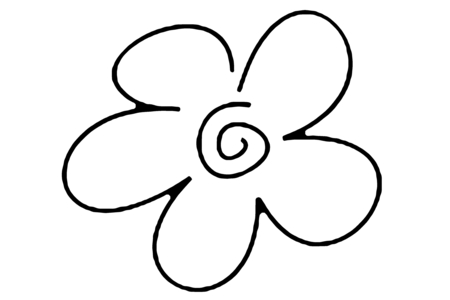 Coloriage Fleur 022 – 10doigts.fr