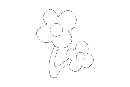 Coloriage Fleur 029 – 10doigts.fr