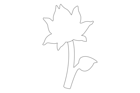 Coloriage Fleur 039 – 10doigts.fr