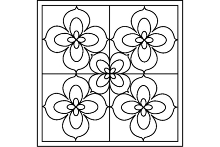 Coloriage Fleurs 019 – 10doigts.fr