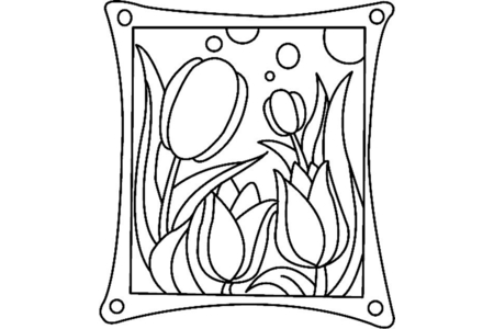 Coloriage Fleurs 020 – 10doigts.fr