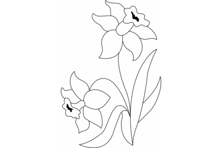 Coloriage Fleurs 036 – 10doigts.fr