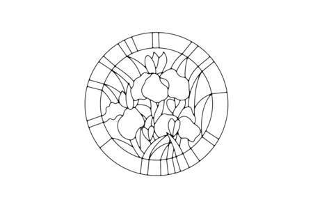 Coloriage Fleurs 038 – 10doigts.fr