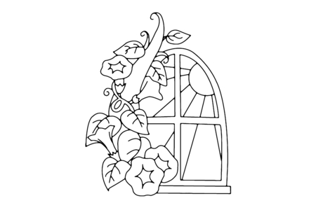 Coloriage Fleurs 041 – 10doigts.fr
