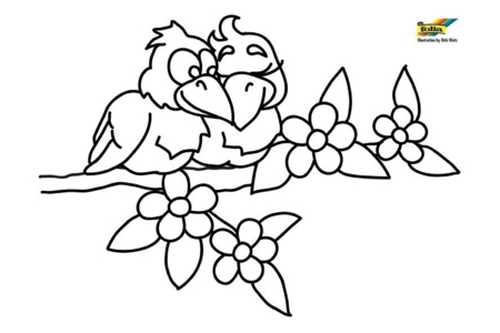Coloriage Fleurs 045 – 10doigts.fr