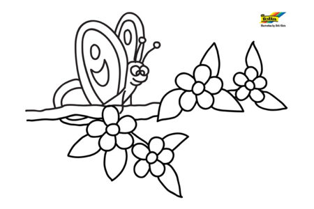 Coloriage Fleurs 046 – 10doigts.fr