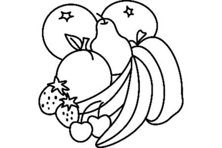 Coloriage Fruits 03 – 10doigts.fr