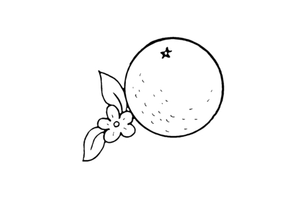 Coloriage Orange 02 – 10doigts.fr