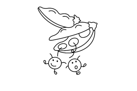 Coloriage Petits pois 01 – 10doigts.fr