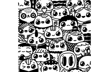 Coloriage Kawaii1 – 10doigts.fr