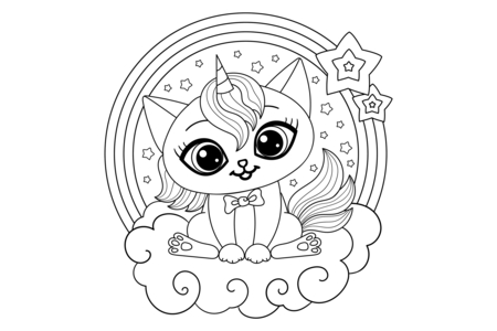 Coloriage Kawaii11 – 10doigts.fr