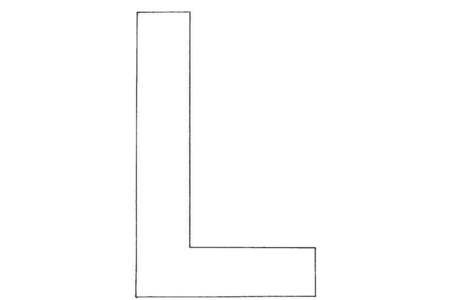 Coloriage L majuscule – 10doigts.fr