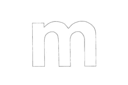 Coloriage m minuscule – 10doigts.fr