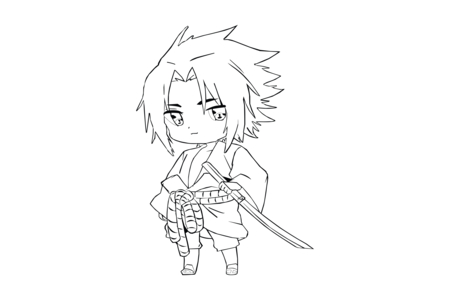 Coloriage Manga 11 – 10doigts.fr