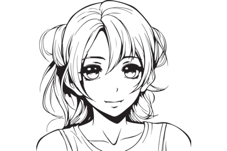 Coloriage Manga 19 – 10doigts.fr