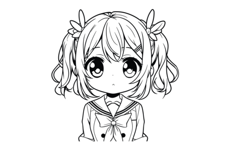 Coloriage Manga 20 – 10doigts.fr