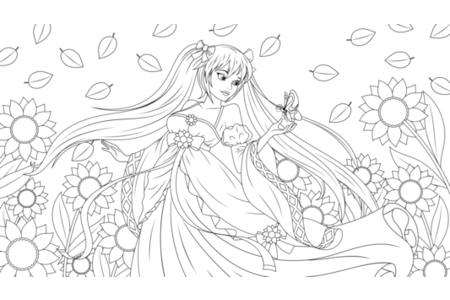 Coloriage Manga 3 – 10doigts.fr