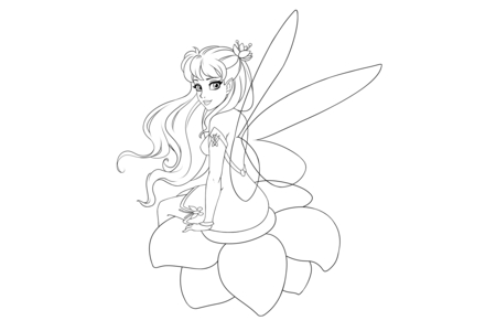 Coloriage Manga 34 – 10doigts.fr