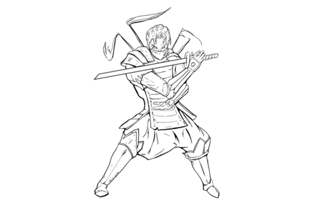 Coloriage Manga 5 – 10doigts.fr