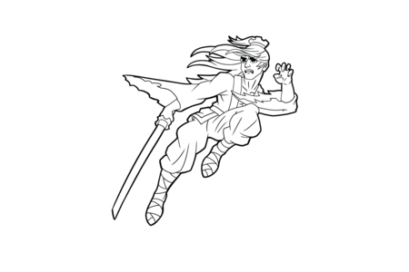 Coloriage Manga 7 – 10doigts.fr