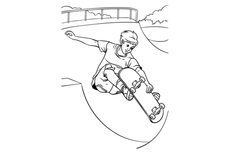 Coloriage JO-Sport-8 – 10doigts.fr