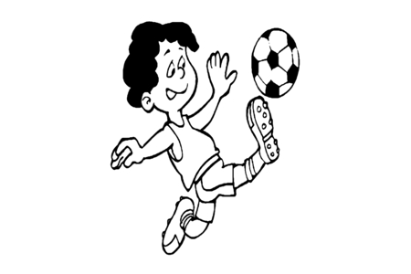 Coloriage Sport football 02 – 10doigts.fr