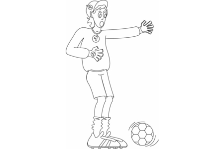Coloriage Sport football 04 – 10doigts.fr
