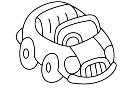 Coloriage Auto 05 – 10doigts.fr