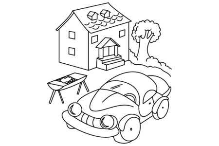 Coloriage Auto 06 – 10doigts.fr